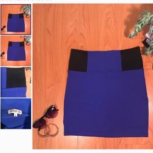 Stretchy Electric Blue Skirt